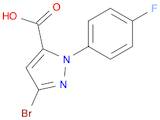 3-Bromo-1-(4-fluorophenyl)-1H-pyrazole-5-carboxylic acid