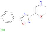 2-(5-phenyl-1,2,4-oxadiazol-3-yl)morpholine hydrochloride