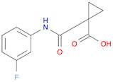 1-[(3-fluorophenyl)carbamoyl]cyclopropane-1-carboxylic acid