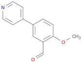 2-Methoxy-5-(pyridin-4-yl)benzaldehyde