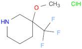 3-Methoxy-3-(trifluoromethyl)piperidine Hydrochloride