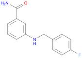 3-{[(4-fluorophenyl)methyl]amino}benzamide