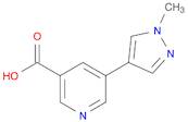 5-(1-Methyl-1H-pyrazol-4-yl)pyridine-3-carboxylic Acid