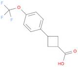 3-[4-(trifluoromethoxy)phenyl]cyclobutane-1-carboxylic acid