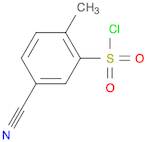 5-Cyano-2-methyl-benzenesulfonylchloride