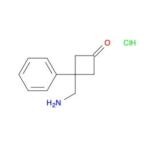 3-(aminomethyl)-3-phenylcyclobutan-1-one hydrochloride