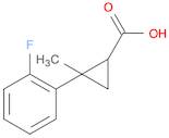 2-(2-fluorophenyl)-2-methylcyclopropane-1-carboxylic acid