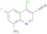 4-chloro-6-fluoro-8-methylquinoline-3-carbonitrile