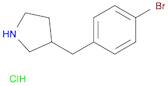 3-[(4-bromophenyl)methyl]pyrrolidine hydrochloride