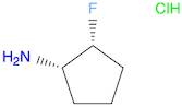 (1S,2R)-2-fluorocyclopentan-1-amine hydrochloride, cis