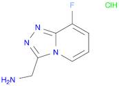 (8-Fluoro-[1,2,4]triazolo[4,3-a]pyridin-3-yl)methanamine hydrochloride