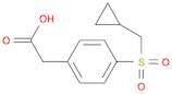 2-(4-cyclopropylmethanesulfonylphenyl)acetic acid