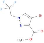 methyl 4-bromo-1-(2,2,2-trifluoroethyl)-1H-pyrazole-3-carboxylate