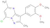 7-chloro-3-(3,4-dimethoxyphenyl)-2,5-dimethylpyrazolo[1,5-a]pyrimidine