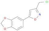 5-(1,3-benzodioxol-5-yl)-3-(chloromethyl)isoxazole