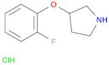 3-(2-fluorophenoxy)pyrrolidine hcl