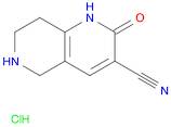 2-Oxo-1,2,5,6,7,8-hexahydro-1,6-naphthyridine-3-carbonitrile hydrochloride