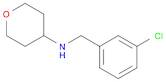 N-[(3-chlorophenyl)methyl]oxan-4-amine