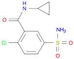 2-chloro-N-cyclopropyl-5-sulfamoylbenzamide