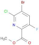 methyl 5-bromo-6-chloro-3-fluoropyridine-2-carboxylate