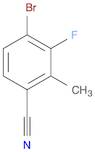 4-Bromo-3-fluoro-2-methylbenzonitrile