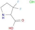 3,3-difluoropyrrolidine-2-carboxylic acid hydrochloride