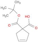 1-[(tert-butoxy)carbonyl]cyclopent-3-ene-1-carboxylic acid