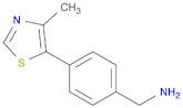 [4-(4-methyl-1,3-thiazol-5-yl)phenyl]methanamine