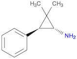 2,2-dimethyl-3-phenylcyclopropan-1-amine, trans