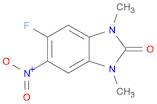 5-fluoro-1,3-dimethyl-6-nitro-2,3-dihydro-1H-1,3-benzodiazol-2-one