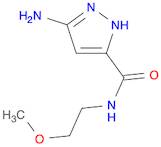 3-amino-N-(2-methoxyethyl)-1H-pyrazole-5-carboxamide