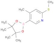 4-methyl-2-(methylsulfanyl)-5-(tetramethyl-1,3,2-dioxaborolan-2-yl)pyridine