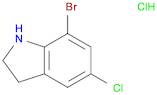 7-bromo-5-chloro-2,3-dihydro-1H-indole hydrochloride