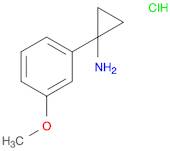 1-(3-methoxyphenyl)cyclopropan-1-amine hydrochloride