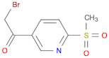 2-Bromo-1-(6-methanesulfonylpyridin-3-yl)ethan-1-one