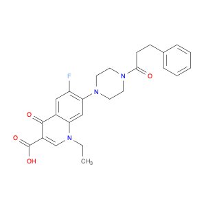 1-Ethyl-6-fluoro-4-oxo-7-[4-(3-phenylpropanoyl)piperazin-1-yl]-1,4-dihydroquinoline-3-carboxylic a…