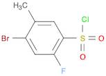 4-bromo-2-fluoro-5-methylbenzene-1-sulfonyl chloride