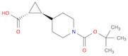 rac-(1R,2S)-2-(1-(tert-butoxycarbonyl)piperidin-4-yl)cyclopropanecarboxylic acid, trans