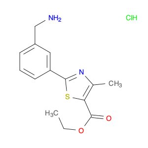 ethyl 2-[3-(aminomethyl)phenyl]-4-methyl-1,3-thiazole-5-carboxylate hydrochloride