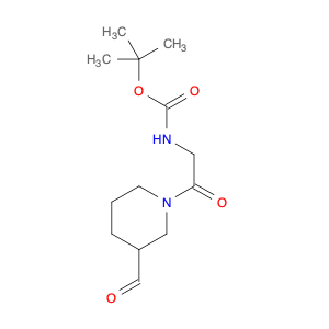 tert-butyl N-[2-(3-formylpiperidin-1-yl)-2-oxoethyl]carbamate