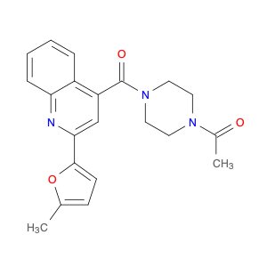 1-{4-[2-(5-methylfuran-2-yl)quinoline-4-carbonyl]piperazin-1-yl}ethan-1-one
