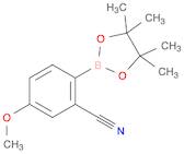 5-Methoxy-2-(tetramethyl-1,3,2-dioxaborolan-2-yl)benzonitrile