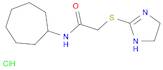 N-Cycloheptyl-2-(4,5-dihydro-1H-imidazol-2-ylsulfanyl)acetamide Hydrochloride