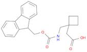 2-(1-(((((9H-Fluoren-9-yl)methoxy)carbonyl)amino)methyl)cyclobutyl)acetic acid