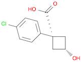 cis-1-(4-Chlorophenyl)-3-hydroxycyclobutanecarboxylic acid