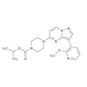 Isopropyl 4-(3-(2-methoxypyridin-3-yl)pyrazolo[1,5-a]pyrimidin-5-yl)piperazine-1-carboxylate