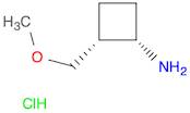 rac-(1R,2S)-2-(methoxymethyl)cyclobutan-1-amine hydrochloride, cis