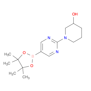 1-[5-(tetramethyl-1,3,2-dioxaborolan-2-yl)pyrimidin-2-yl]piperidin-3-ol