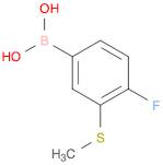 [4-fluoro-3-(methylsulfanyl)phenyl]boronic acid