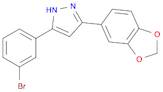 3-(2H-1,3-benzodioxol-5-yl)-5-(3-bromophenyl)-1H-pyrazole